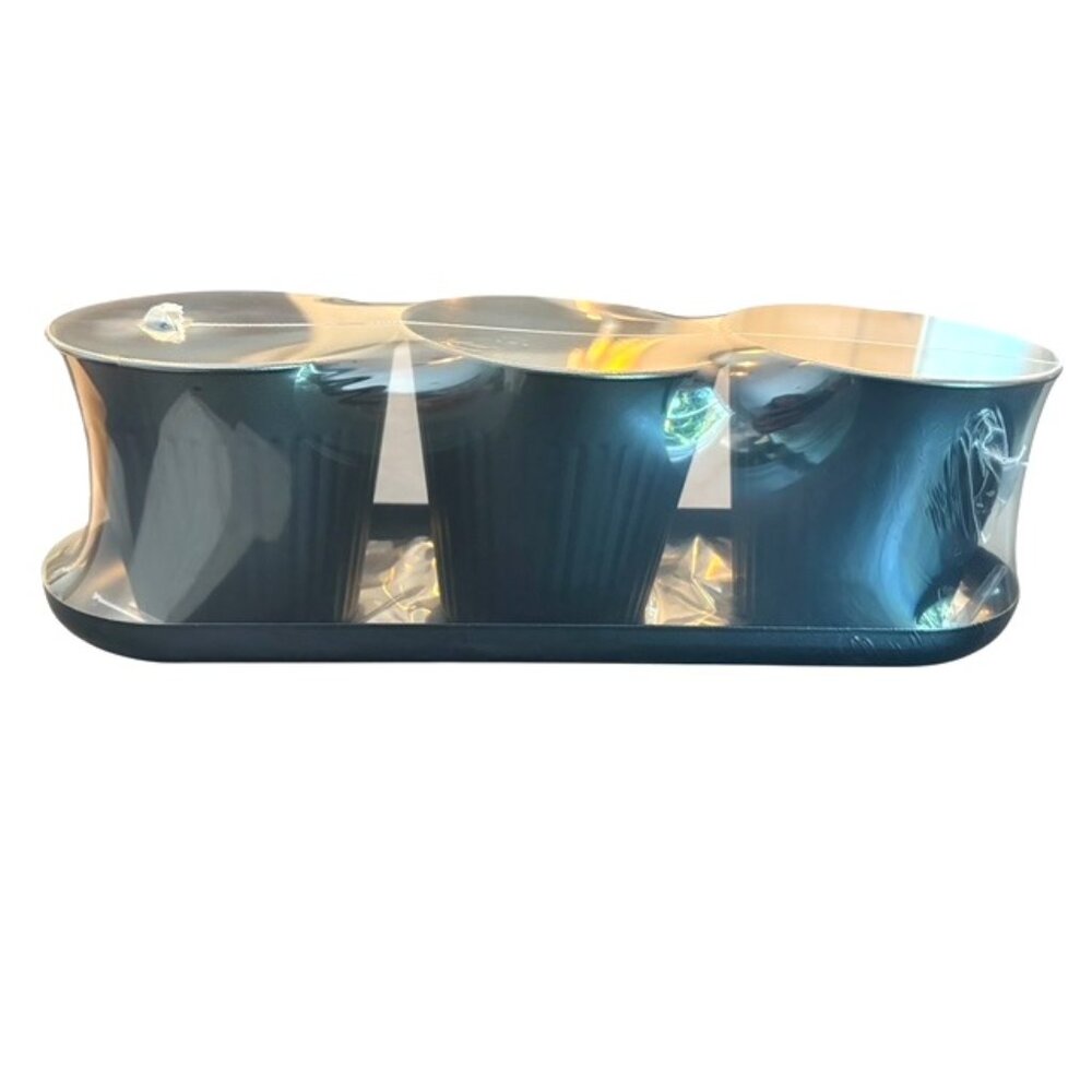 KIBAGA Beautiful Herb Garden Planter Indoor Set of 3 NIB